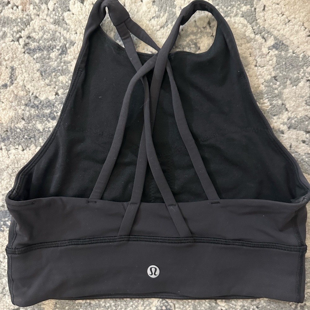 lululemon athletica Charcoal Strappy Sports Bra